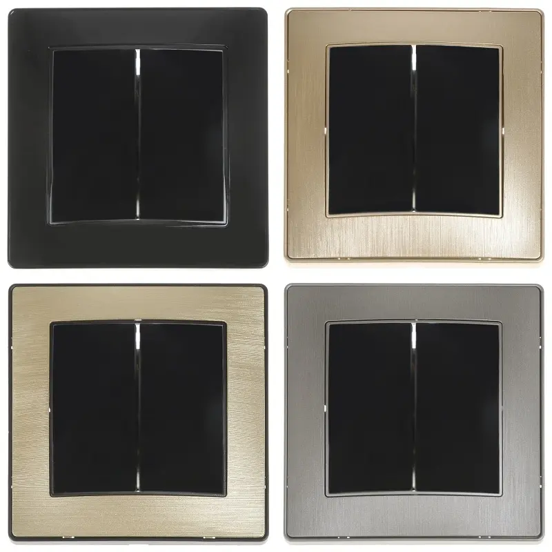 Вимикач Brille двоклавішний чорний RB-2V - фото 6