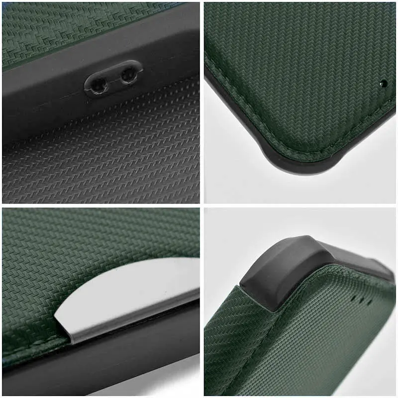Шкіряний чохол-книжка GETMAN Razor (PU) для Samsung Galaxy A25 5G Green - фото 4