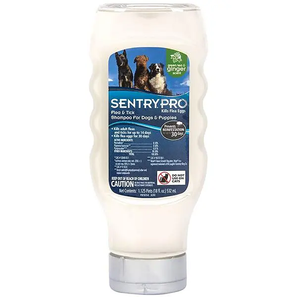 Sentry Pro Green Tea & Ginger Shampoo СЕНТРІ ПРО ІМБИР шампунь від бліх і кліщів для собак, 532 мл