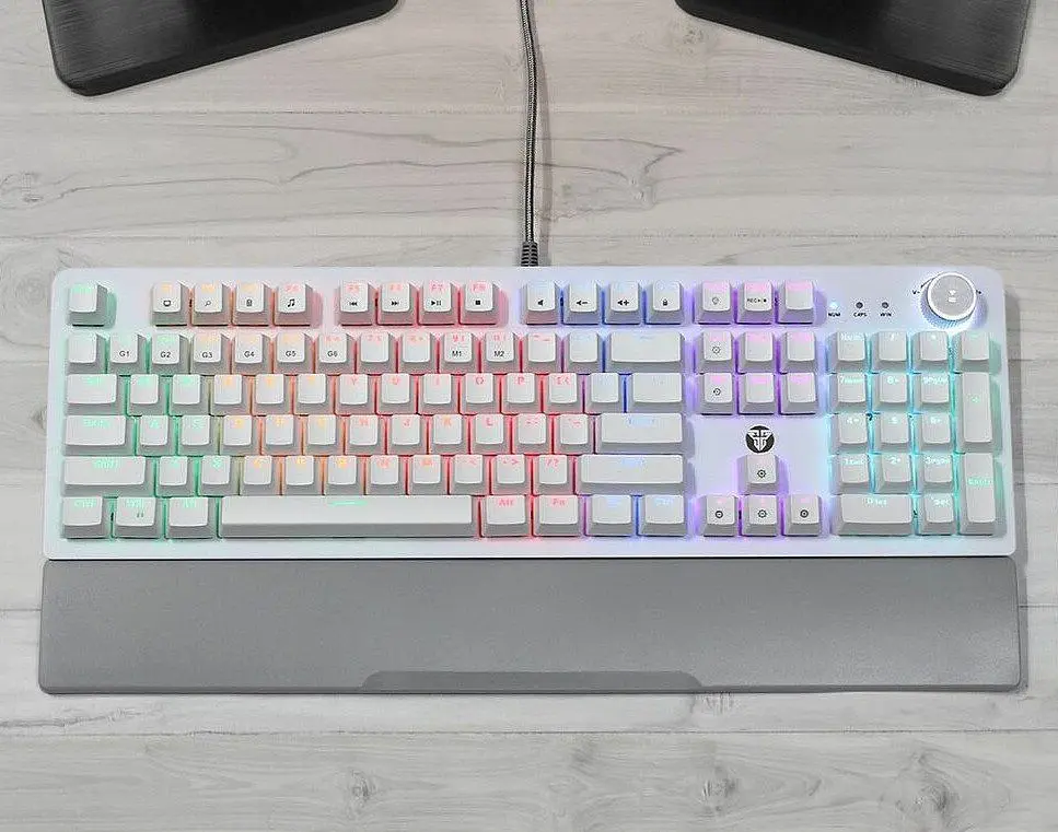 Клавіатура ігрова з підсвіткою Fantech MK-853V2 White Blue Switch MARCOS MECHANICAL Eng/Укр/Рус - фото 6
