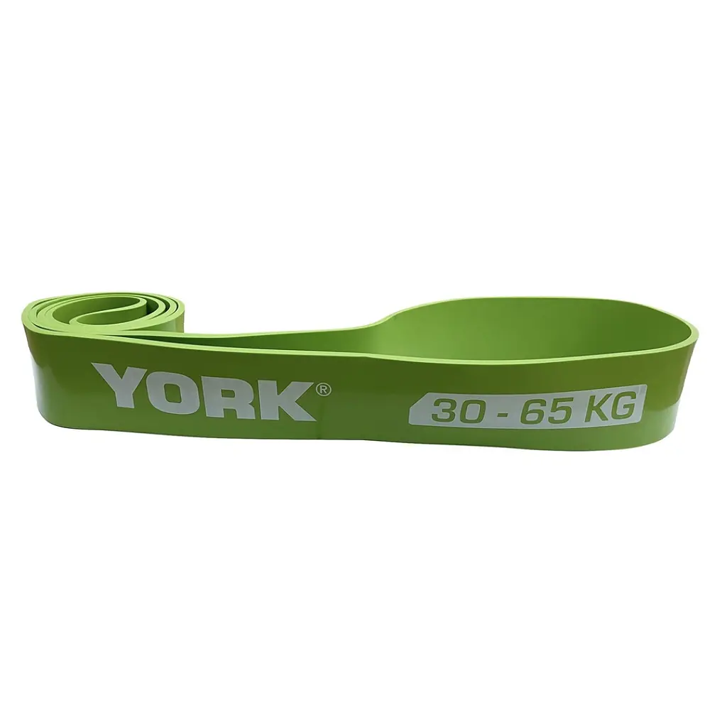 Резинка для фітнесу York 30-65кг - 2080x65x4,5 мм, салатовий - фото 2