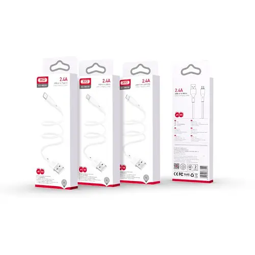 Кабель XO NB230 3A Rock Series TYPE-C Data Cable Білий - фото 2