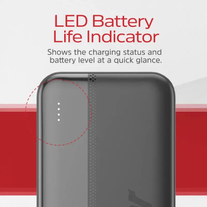 Батарея універсальна Energizer 10000mAh 15W, USB-А, 2*USB-C, Black (UE10050CC) - фото 7