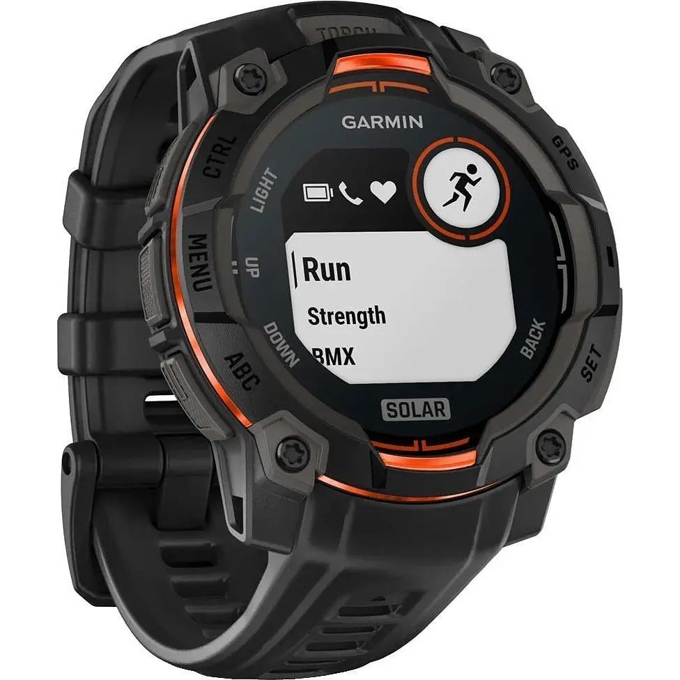 Смарт-годинник Garmin Instinct 3 45mm Solar Black with Black Band (010-02934-00) - фото 5