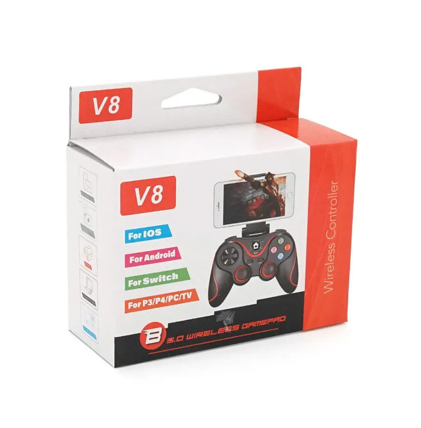 Геймпад Bluetooth джойстик для смартфона Voltronic V-8 PC/PS3/PS4/Android Black - фото 5