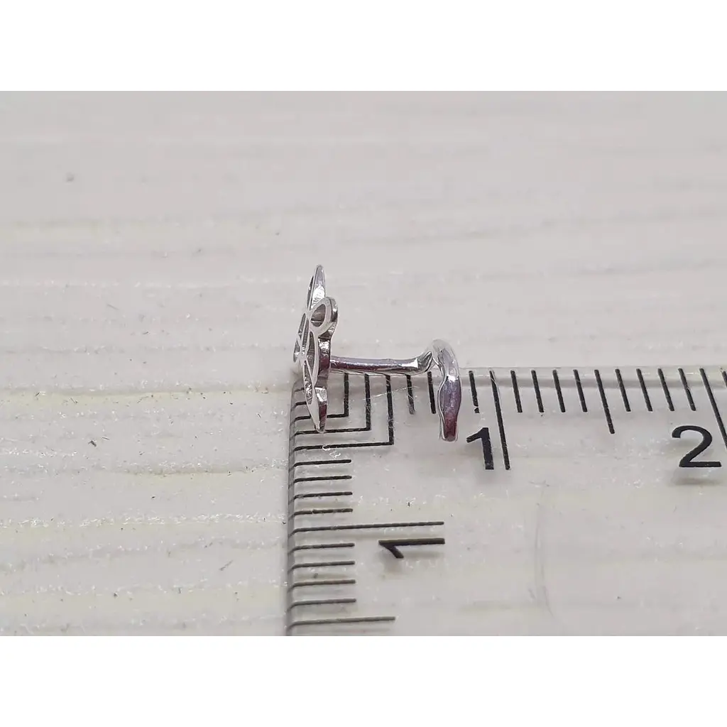 Серебряная серьга-пирсинг в нос Dear. 1026С - фото 5