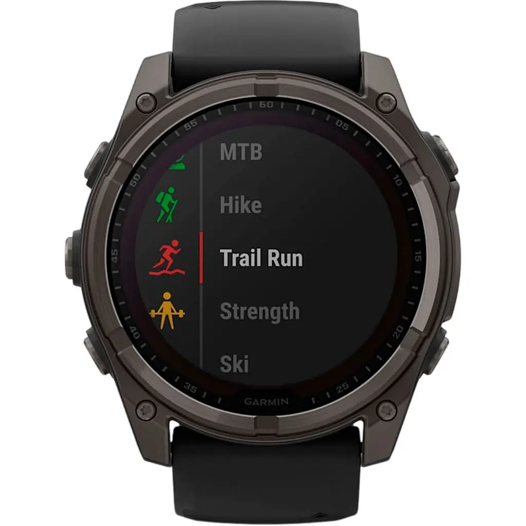 Смарт-годинник Garmin Fenix 8 Solar Sapphire 51mm Carbon Gray DLC Titanium with Black/Pebble Gray Silicone Band (010-02907-10/11/70) [115055] - фото 9