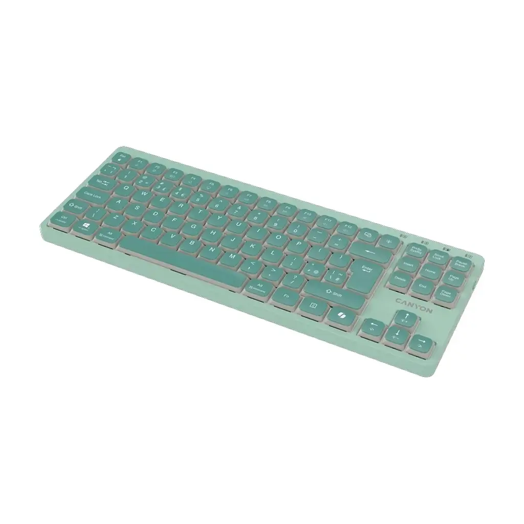 Клавіатура Canyon OnType 10 TKL Mechanical Silent Low-profile USB UA Green (CNS-HKB10GR) - фото 6