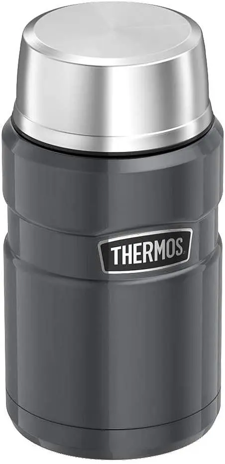 Термос харчовий Thermos Stainless King 710 ml Gun Metal з ложкою - фото 4