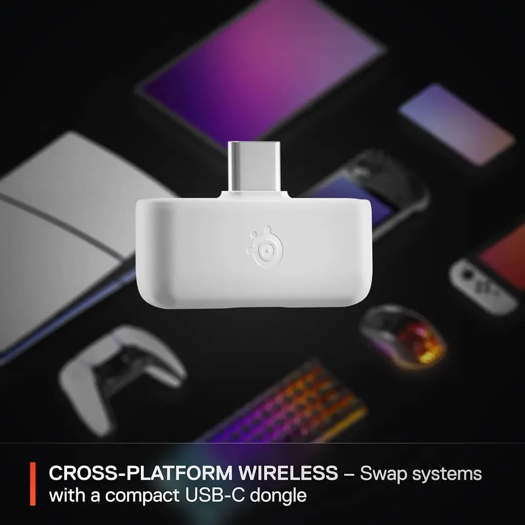 Ігрова гарнітура SteelSeries Arctis Nova 5 Wireless MultiPlatform White (61671) - фото 13
