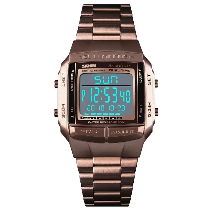 Спортивний годинник Skmei Illuminator Темне кофе - фото 3