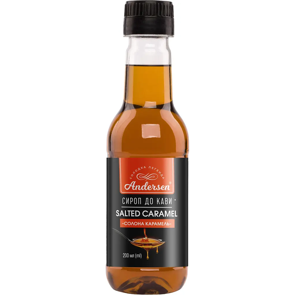 Набор: сироп для кофе Andersen Irish Liqueur Ирландский ликер 200 мл + сироп к кофе Andersen Соленая карамель 200 мл - фото 3