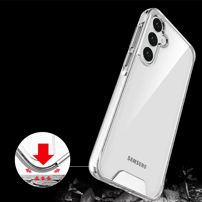 Чохол TPU Space Case transparent для Samsung Galaxy A34 5G Прозорий - фото 4