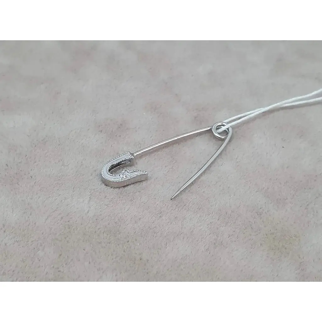 Золота брошка-шпилька Гаразд з діамантом. 3083387Б - фото 2