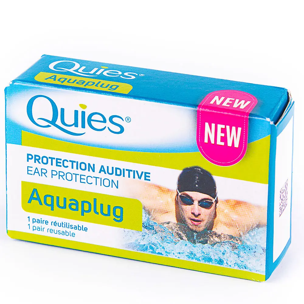 Многоразовые беруши для плавания из мягкого силикона Quies Aquaplug 1 пара (1126-02) - фото 3