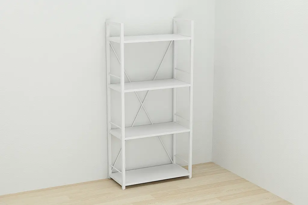 Этажерка 4/60 Ferrum-decor Серии Коннект 120x60x28 белый ДСП Белый 16мм (FRD-104242) - фото 4