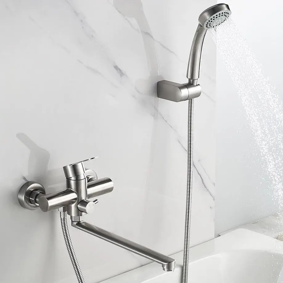 Змішувач для ванни Zegor SAP7-B090 Нержавіюча сталь 30412 - фото 3