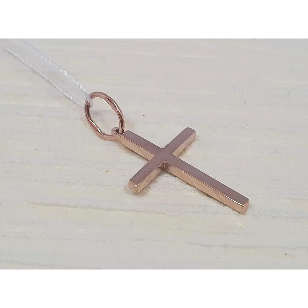 Золотий хрестик Харківська ювелірна фабрика з емаллю. 11589-СЕЧЕР - фото 3