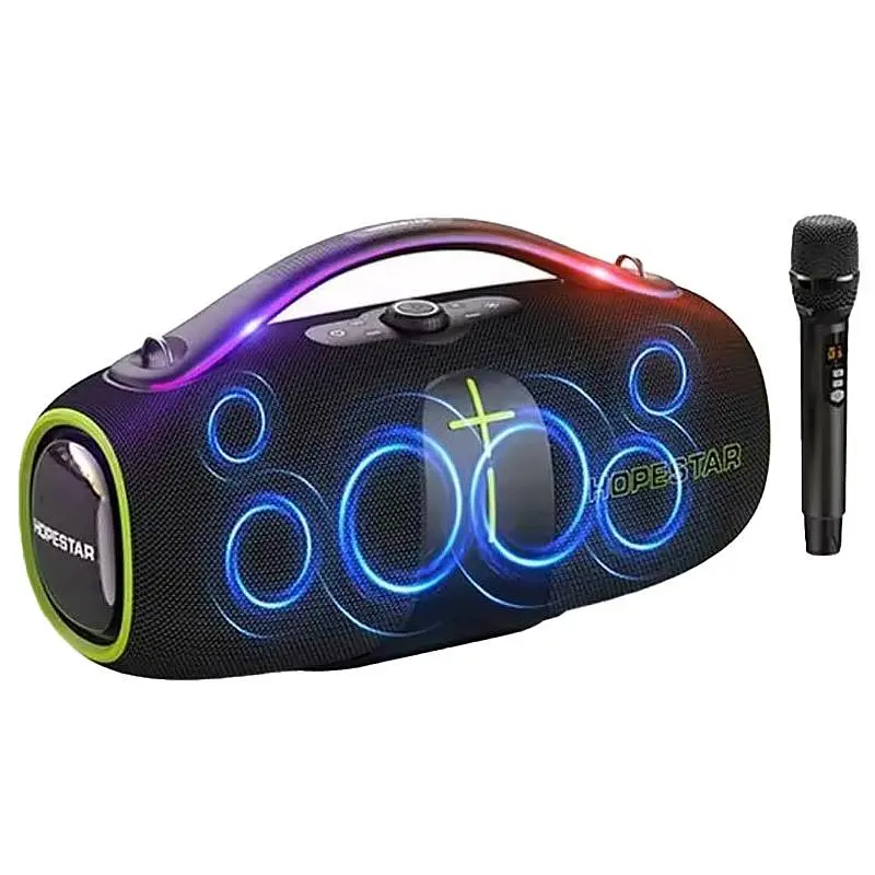 Bluetooth колонка A85 400W Black Hopestar teh0029749 - фото 4