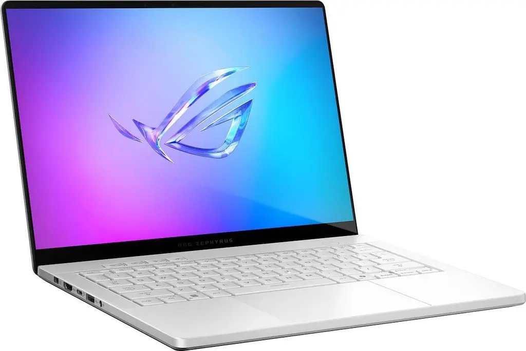 Ноутбук ASUS ROG Zephyrus G14 2025 GA403WW (14 2.8K OLED 120 Hz, Ryzen 9 AI HX 370, 32 GB, 2 TB, RTX 5080, W11H) Platinum White (GA403WW-G14.R95080) - фото 3