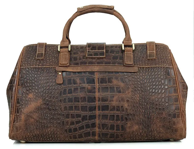 Сумка кожаная дорожная Vintage 52х30.5х19.5 см sum0012653 - фото 4