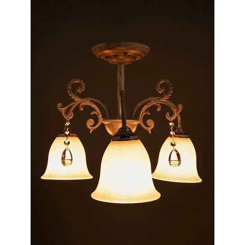 Класична люстра Brille BKL-690S/3 E27 WT+GD - фото 2