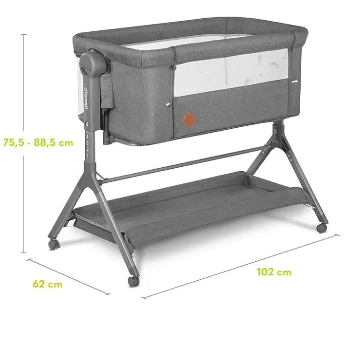 Детская кроватка Lionelo Leonie Plus 3 в 1 Grey Stone, серая (LO-LEONIE PLUS GREY STONE) - фото 7