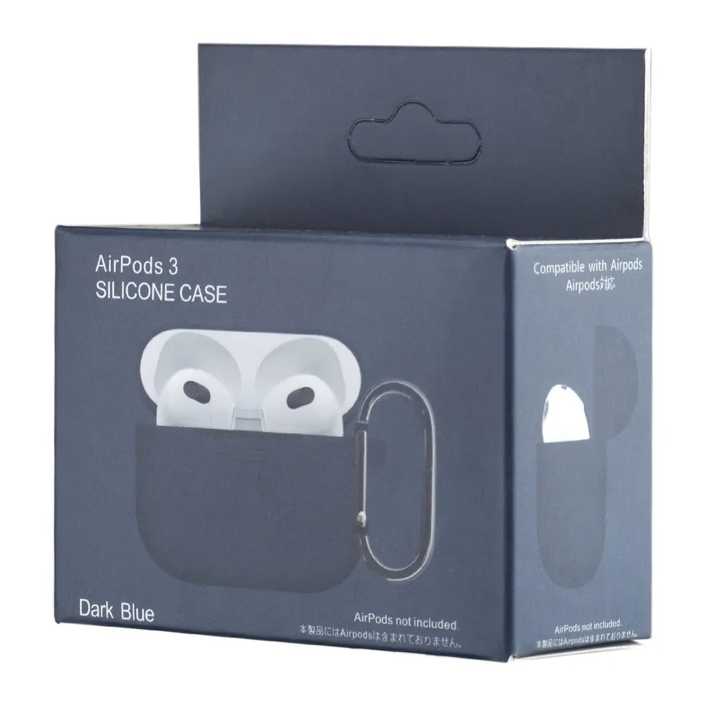 Чохол Silicone Case 1,2mm for AirPods 3 Dark Blue - фото 2