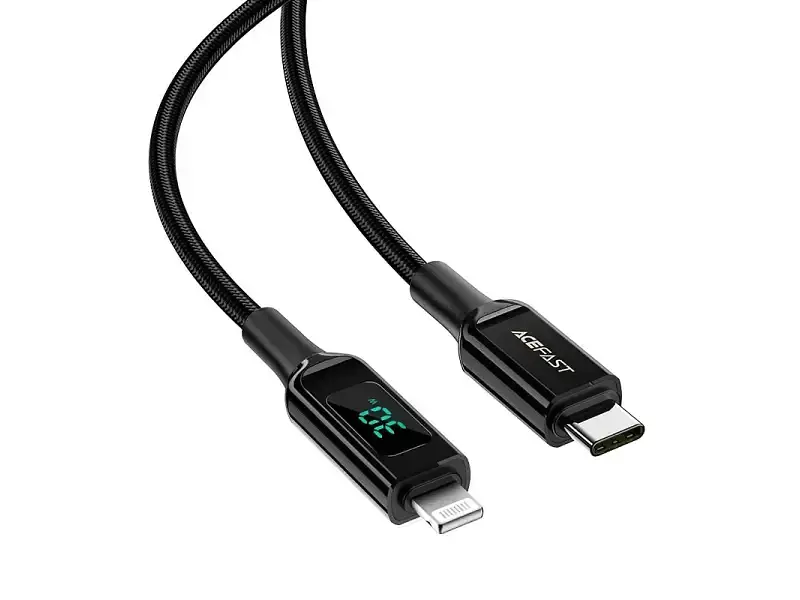 Кабель Acefast C6-01 USB Type-C to Lightning 30W 1.2m Black (6974316281030) - фото 2