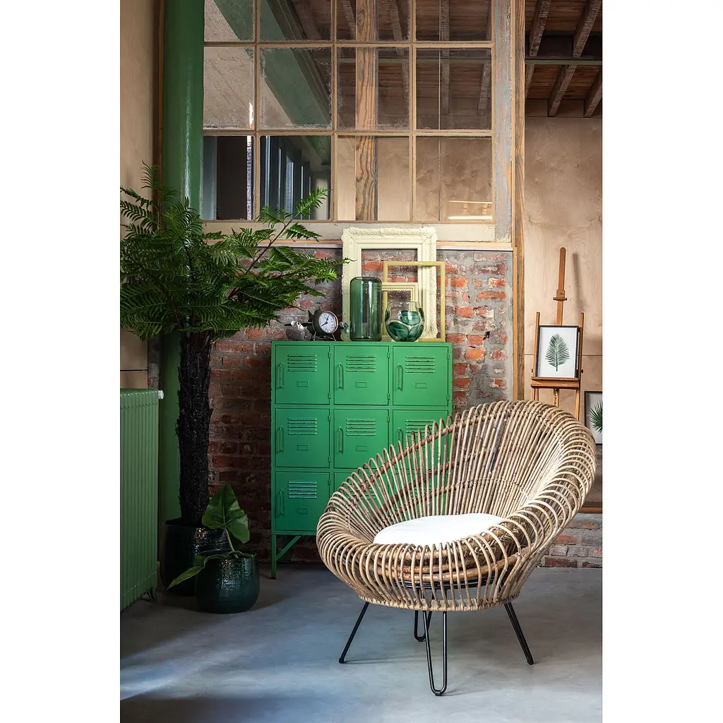 Крісло J-line з бамбука та ротанга з подушкою на ніжках (1715) - фото 6