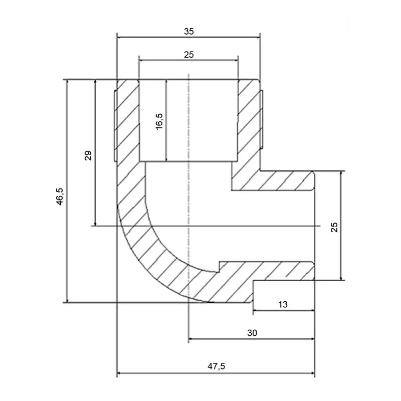 Кутник PPR Blue Ocean 25, 90° ВЗ SD00009959