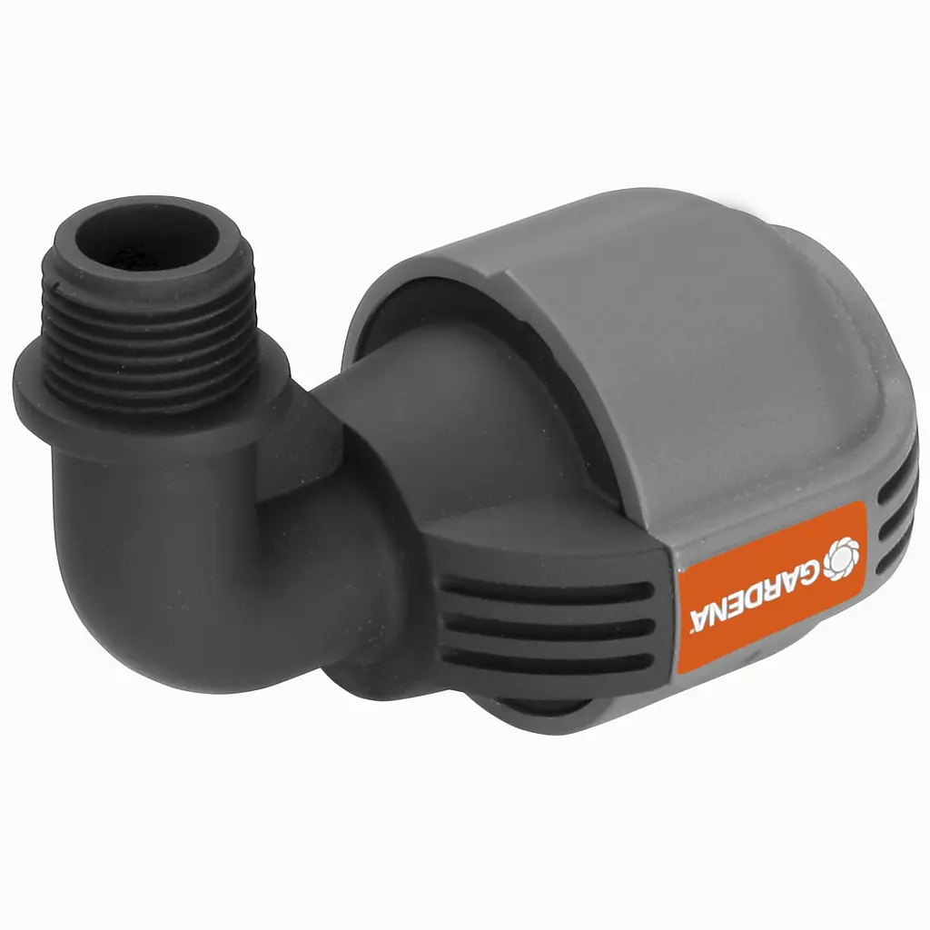 З'єднувач L-подібний Gardena Quick & Easy із зовнішнім різьбленням 25 мм х 1/2 (02780-20)