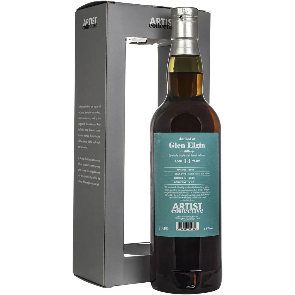 Виски Artist Collective Glen Elgin 14 yo 2008 Single Malt Scotch Whisky 48% 0.7 л в подарочной упаковке - фото 3