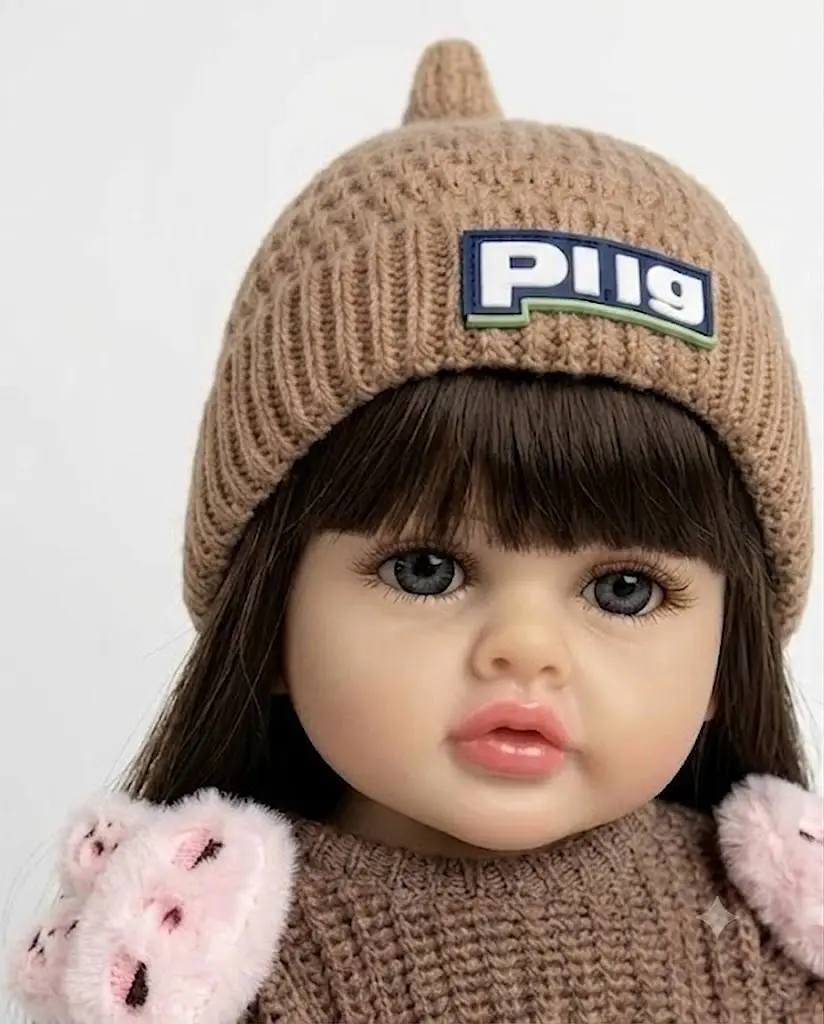 Реалістична Кукла Реборн 55 см повністю вінілова Doll Reborn Baby К0100212 - фото 2