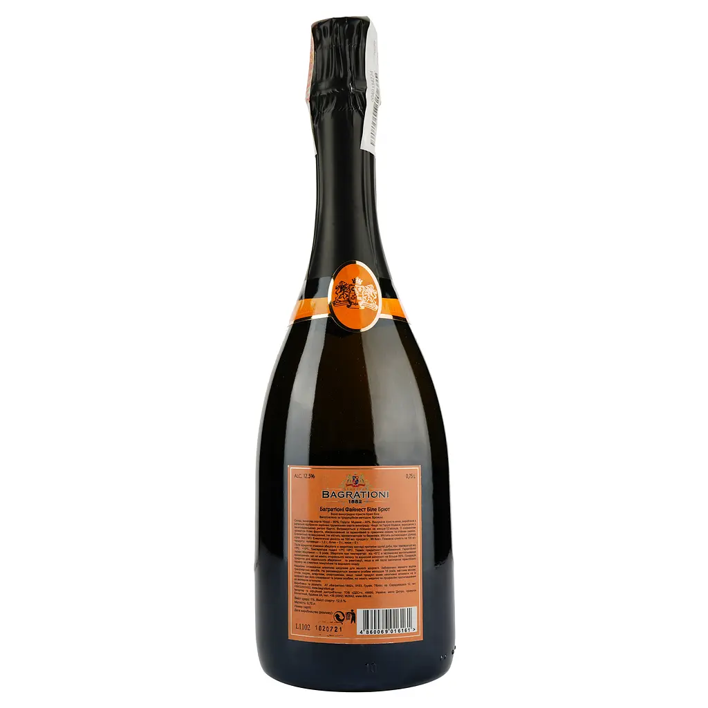Вино игристое Bagrationi Finest Brut, 12%, 0,75 л (AU3P018) - фото 2