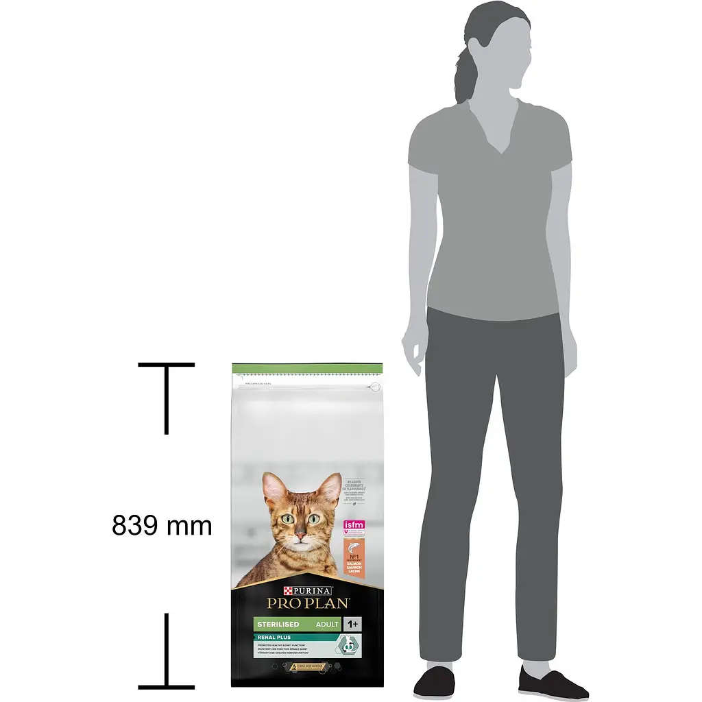 Сухой корм Purina Pro Plan Sterilised Adult 1+ Renal Plus для взрослых кошек после стерилизации с лососем 14 кг - фото 4
