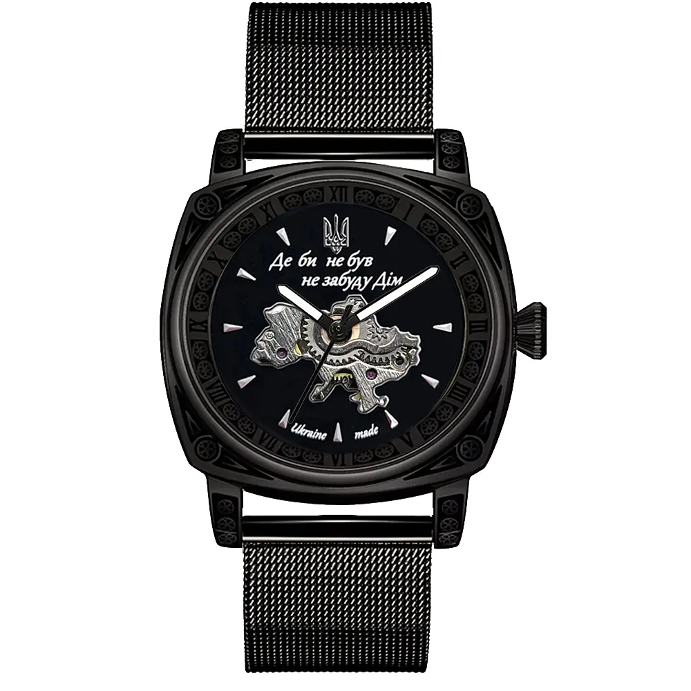 Чоловічий наручний годинник 021-3D Де б не був All Black Mesh Awarder acs0031963