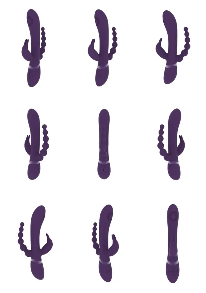 Вибратор Vive Rini 22 см (фиолетовый) - фото 11