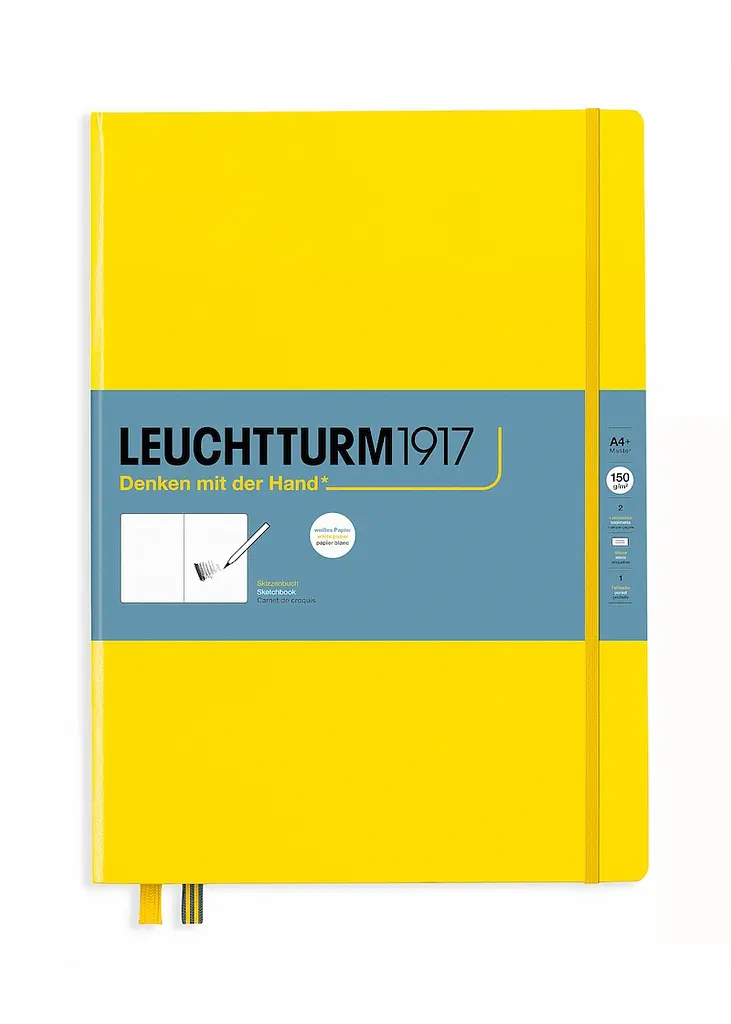 Скетч-Бук Leuchtturm1917, Master (А4+), 150 г/м.кв., Лимонний (362356)