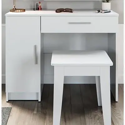 Стіл туалетний Moreli Forte Elsa 802x740x443 мм Білий (id27-0000-61-white) - фото 2