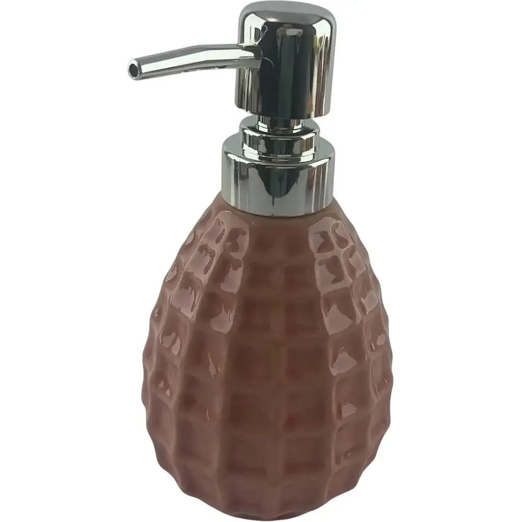 Набір аксесуарів для ванної кімнати No brand керамічний рожевий 28.5x22.5x9 см - фото 2