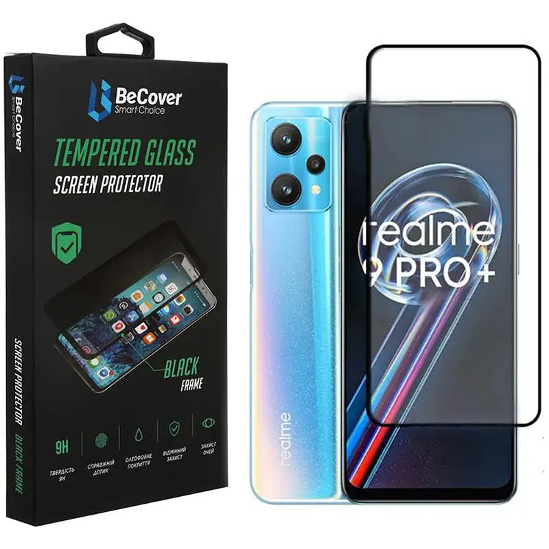 Скло захисне BeCover Realme 9 Pro Plus Black (707879) - фото 2