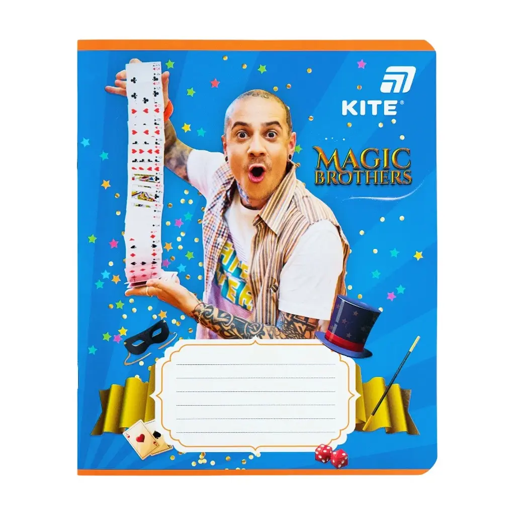 Зошит Kite Magic Brothers, 12 аркушів, клітинка (MB26-232), в асортименті - фото 3