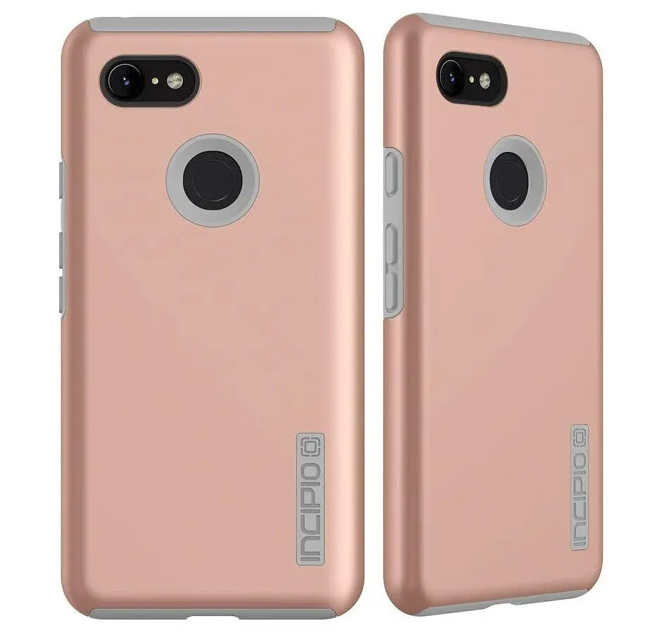 Протиударний двошаровий чохол Incipio DualPro для Google Pixel 3 (5.5") Metallic Rose Gold Gray - фото 2