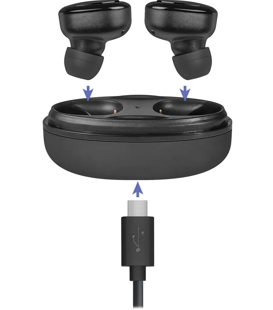 Гарнітура Defender Twins 635 TWS Bluetooth Black - фото 3