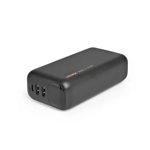 Універсальна мобільна батарея 30000 mAh, Videx VPB-297, Black, 22.5 Вт, 1xType-C (PD3.0) / 2xUSB (QC3.0), цифровий LED дисплей (VPB-297-B) - фото 4