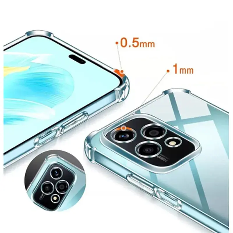 Чохол до мобільного телефона BeCover Anti-Shock Honor 200 Lite Clear (713147) - фото 4