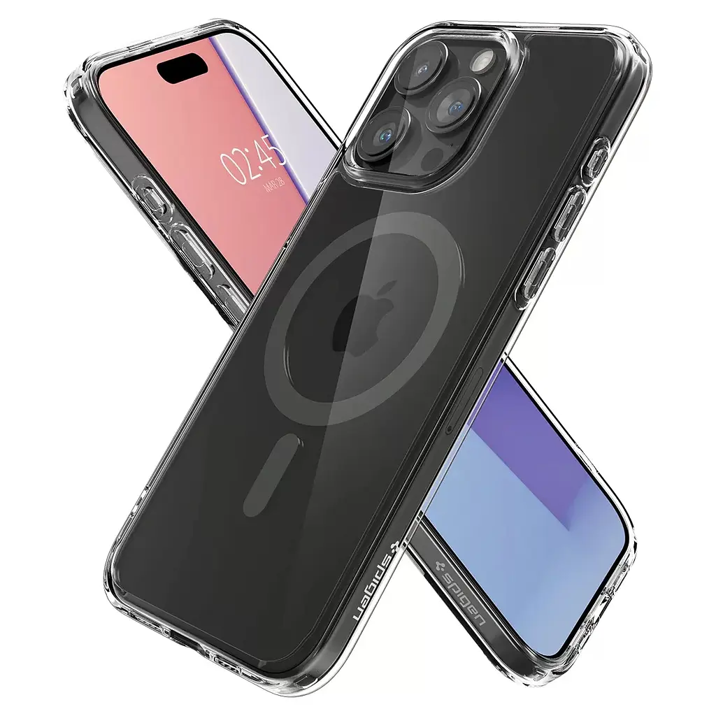 Противоударный чехол Spigen Ultra Hybrid MagFi для iPhone 15 Pro (6.1") Graphite ACS06716 - фото 8