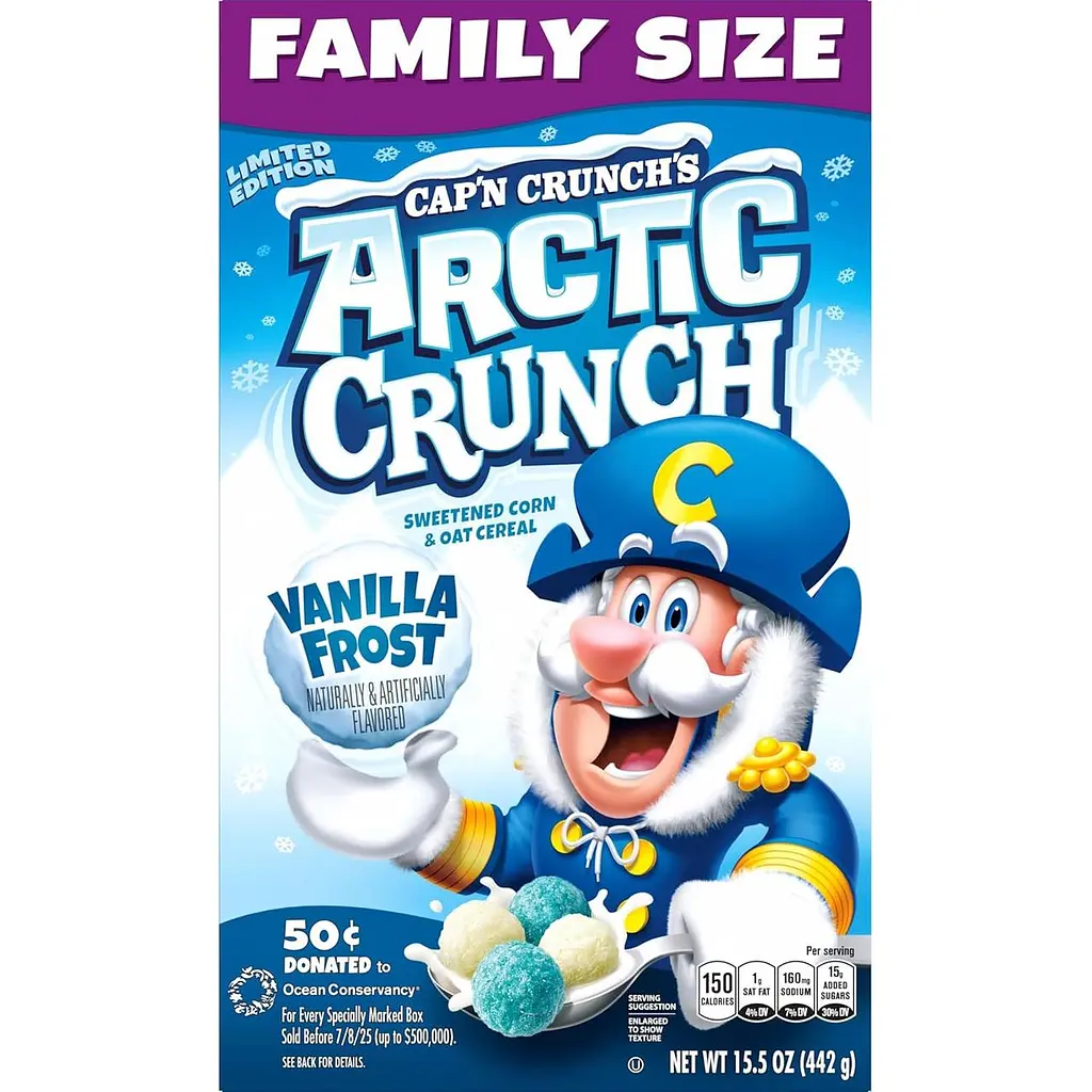 Сухий сніданок Cap'n Crunch Cereal Arctic Crunch Vanilla Limited Edition 440г - фото 2