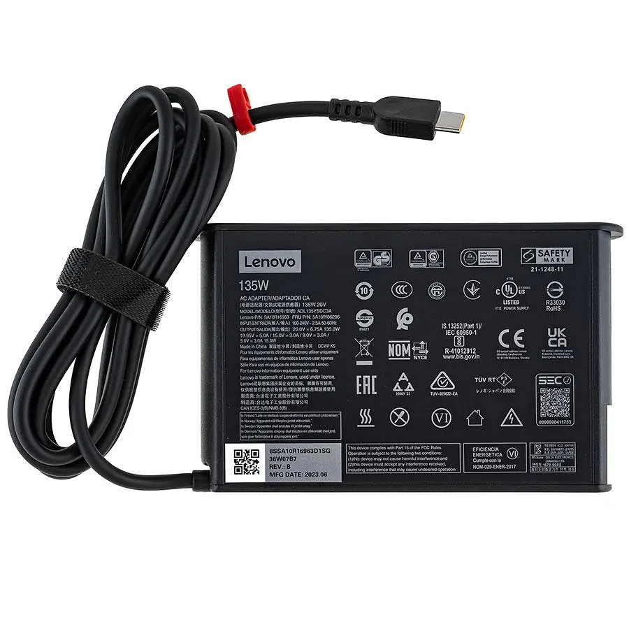 Блок живлення для ноутбука Lenovo TYPE-C 135W Чорний SLIM OVALE - фото 2